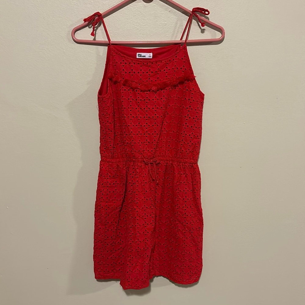 Cute red summer dress Epic Threads